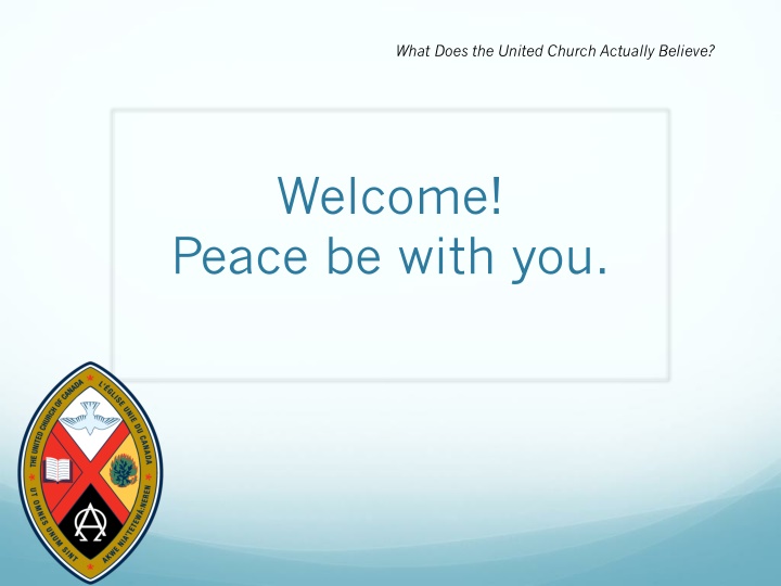 what does the united church actually believe