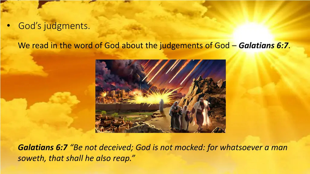 god s judgments