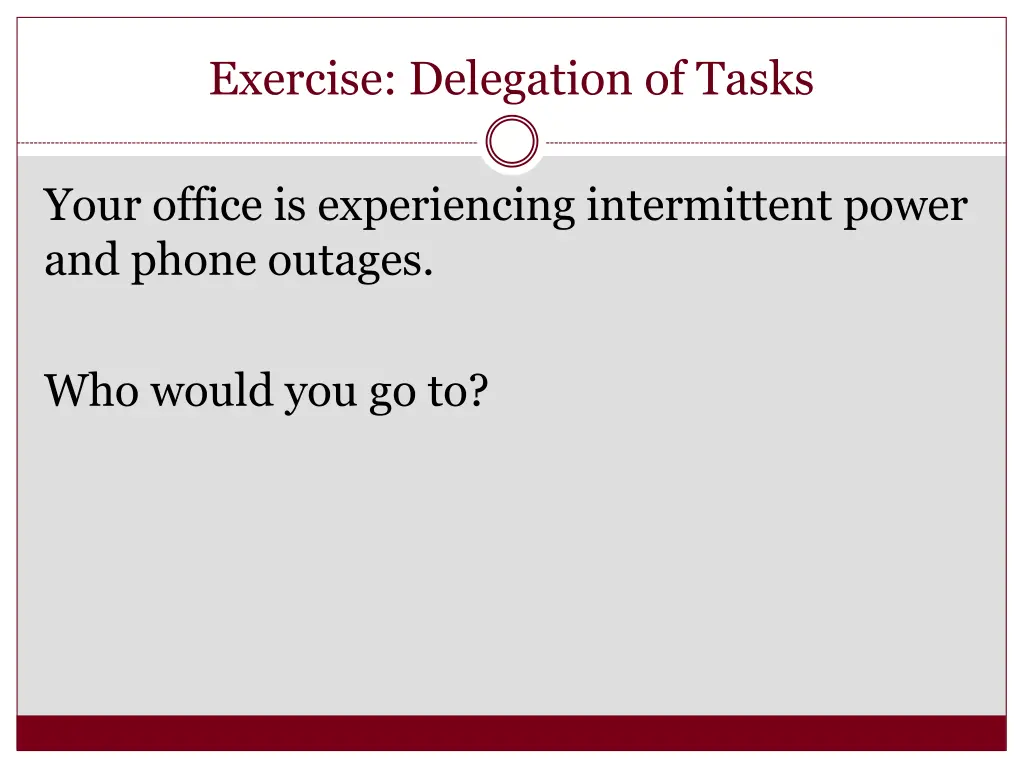 exercise delegation of tasks 8