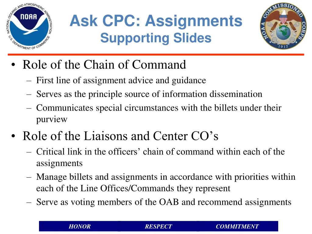 ask cpc assignments supporting slides