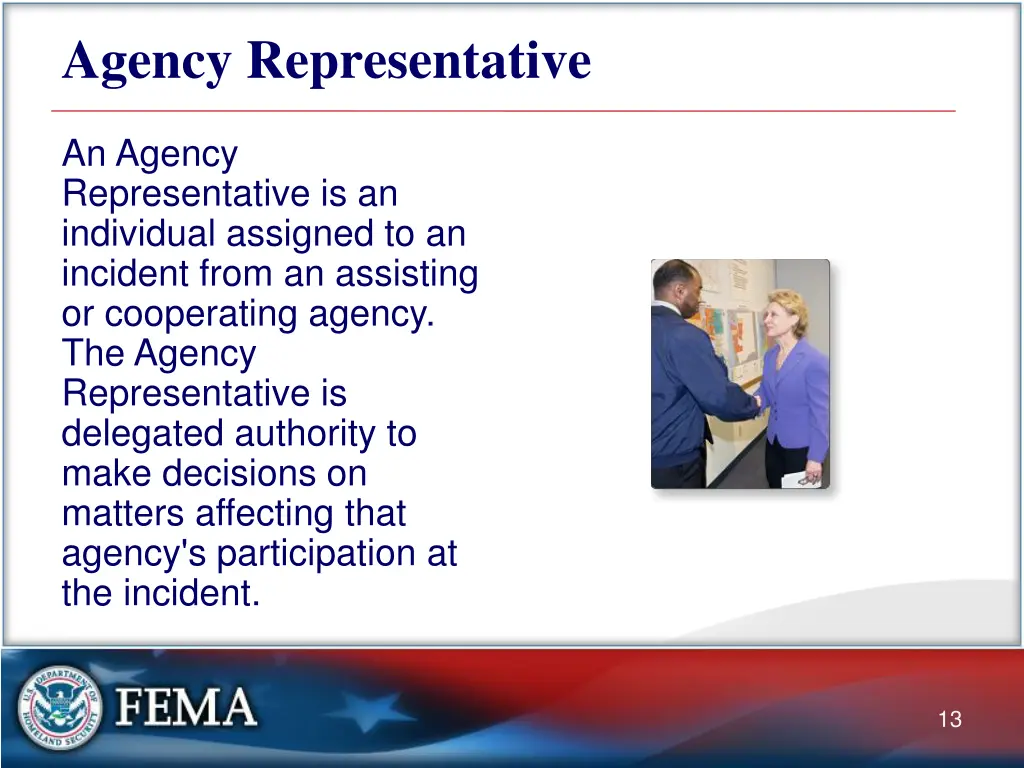 agency representative