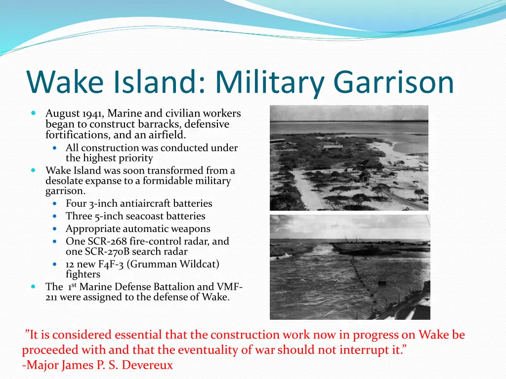 wake island military garrison