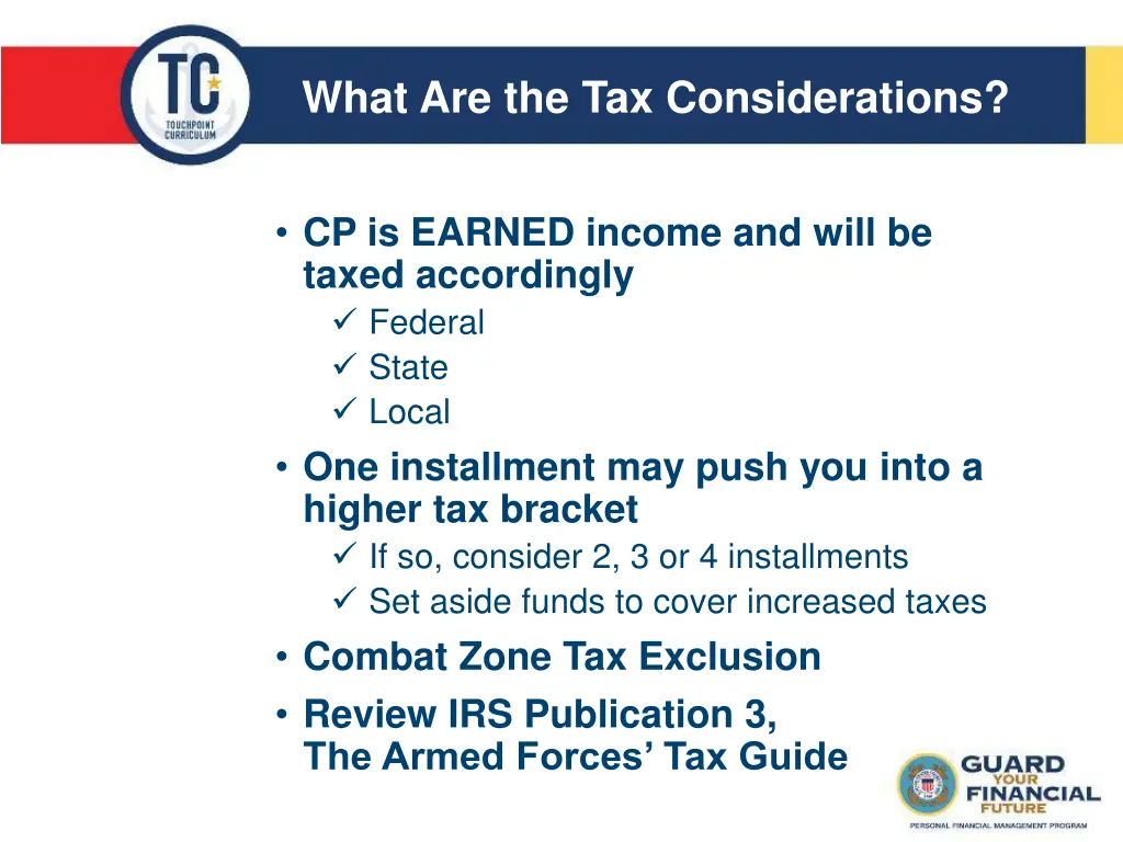 what are the tax considerations