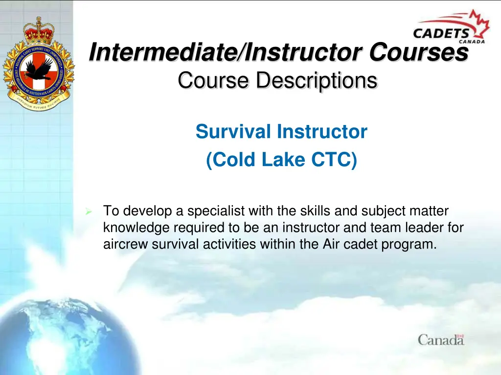 intermediate instructor courses course 3