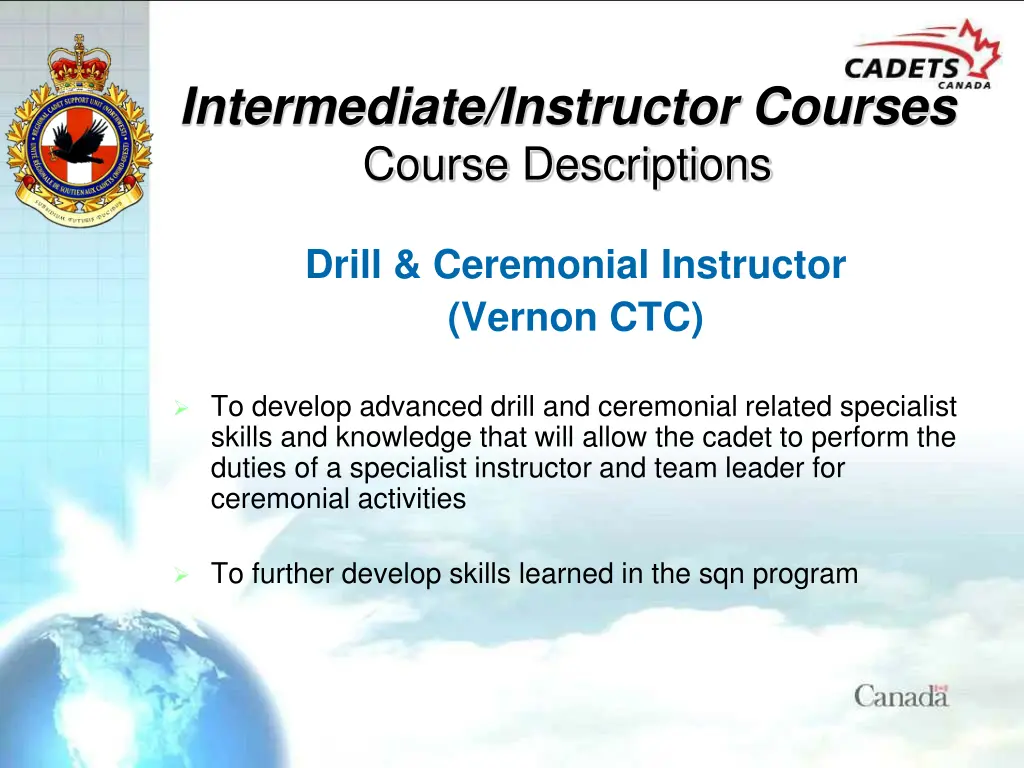 intermediate instructor courses course