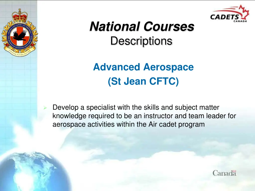 national courses descriptions 2