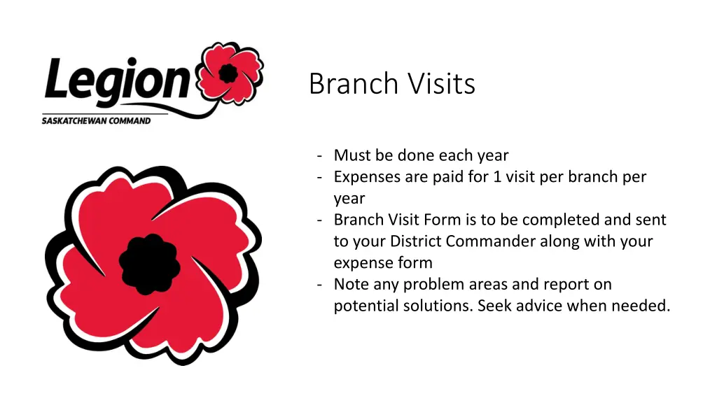 branch visits