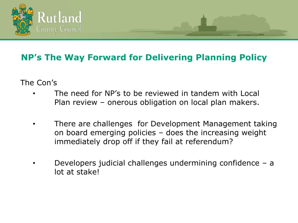 np s the way forward for delivering planning 2