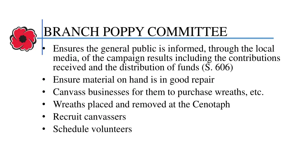 branch poppy committee