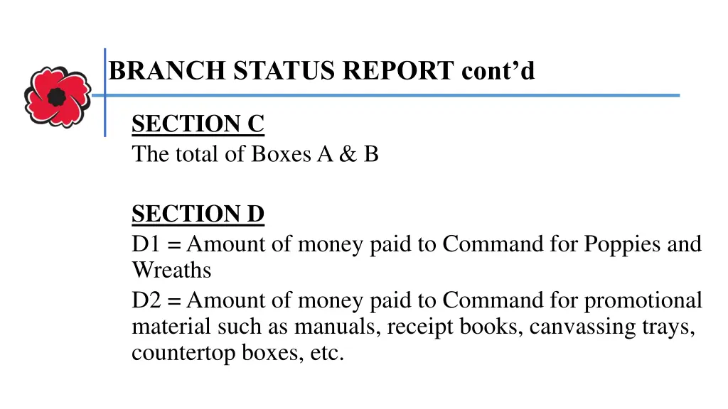 branch status report cont d 1