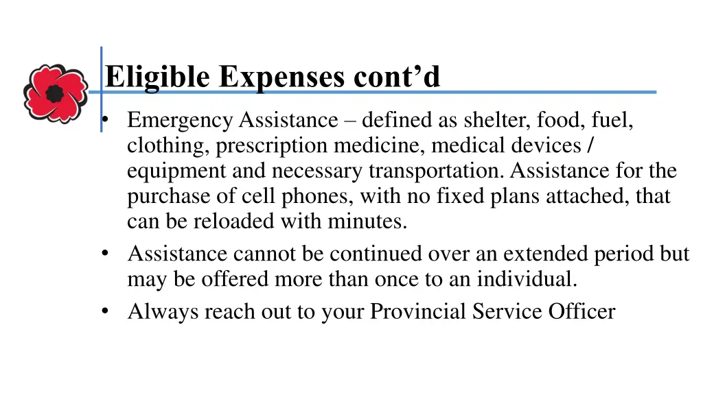 eligible expenses cont d 2