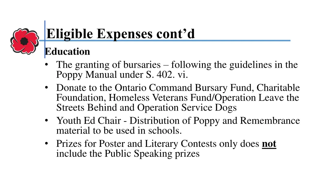 eligible expenses cont d 5