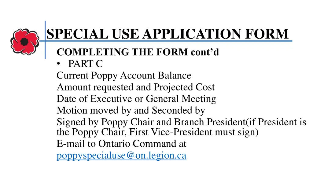 special use application form 1