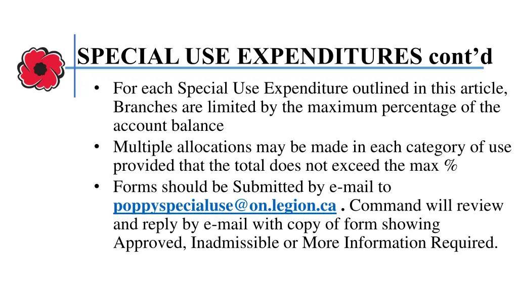 special use expenditures cont d 1