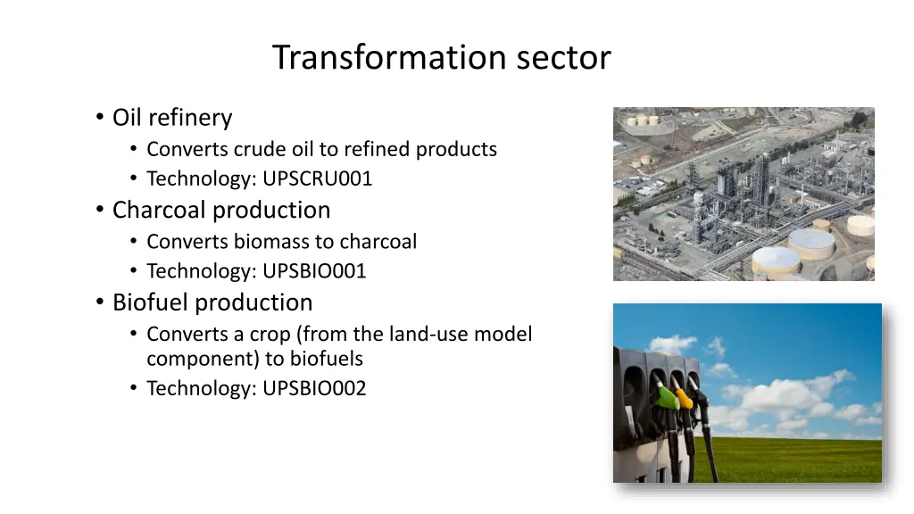 transformation sector