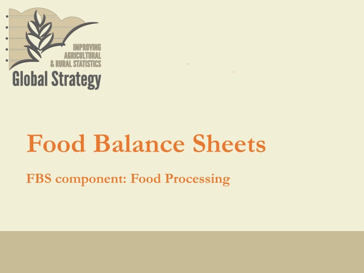 food balance sheets