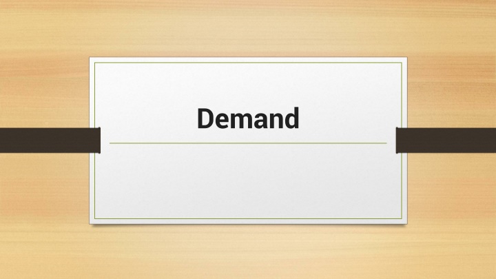 demand