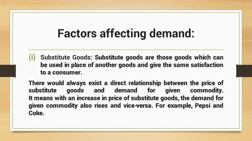 factors affecting demand 1