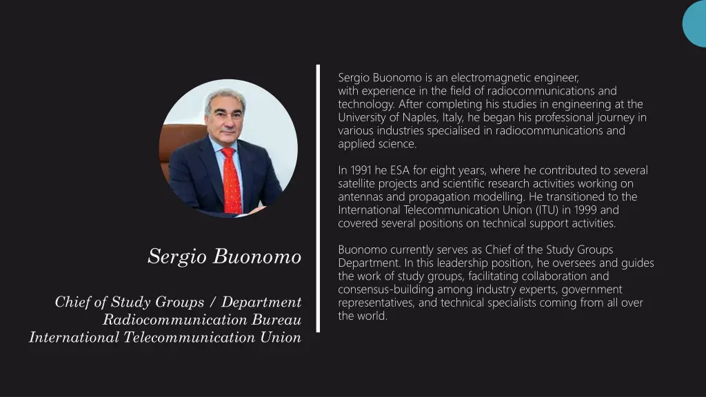 sergio buonomo is an electromagnetic engineer