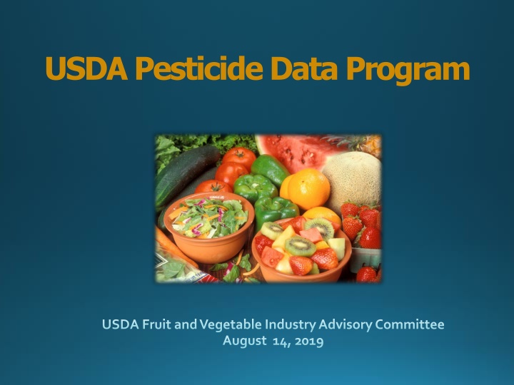 usda pesticide data program