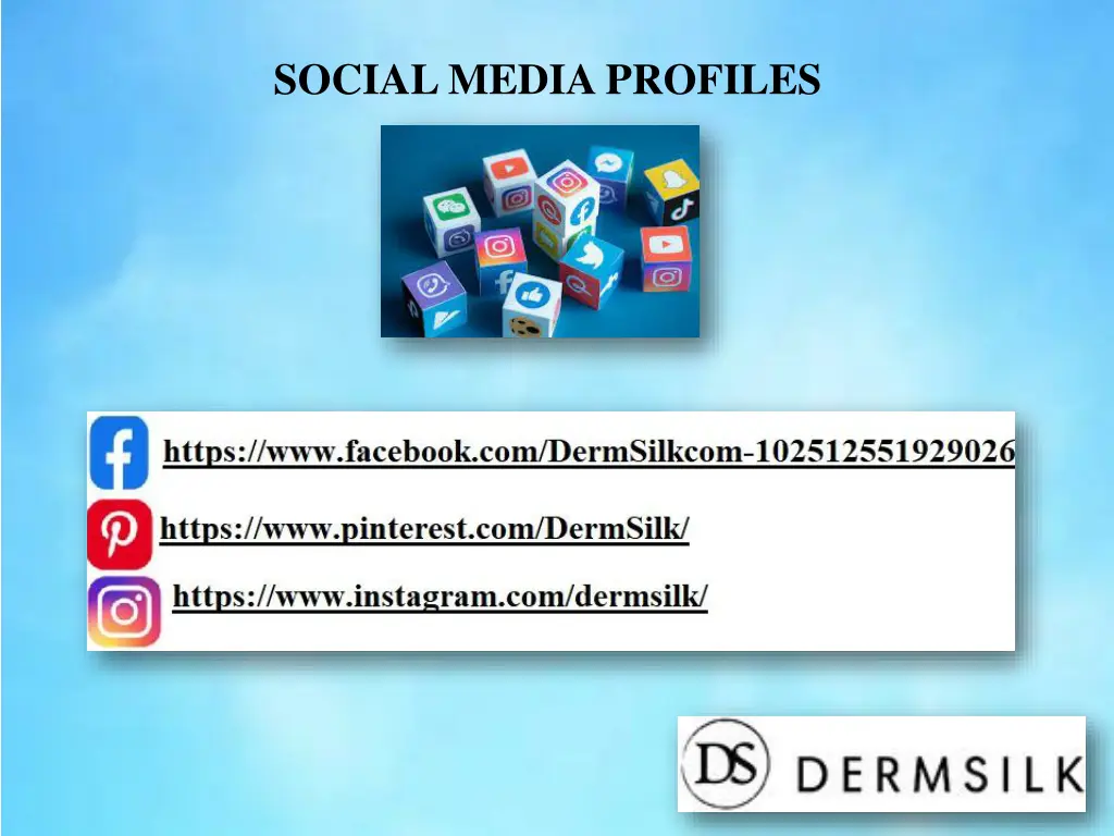 social media profiles