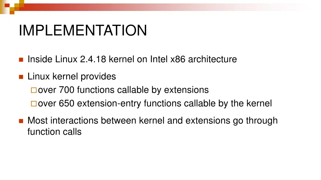 implementation