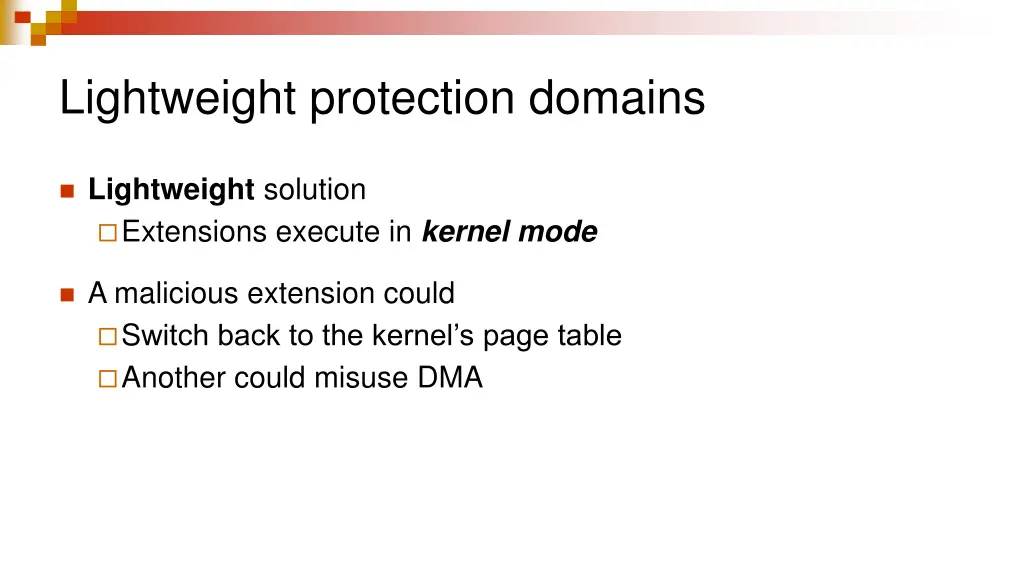 lightweight protection domains 1