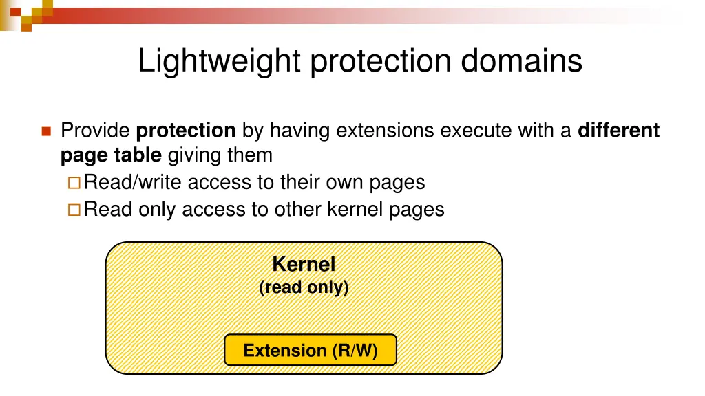 lightweight protection domains