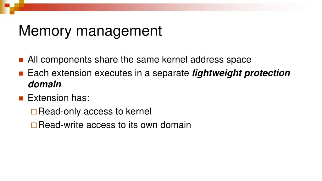 memory management