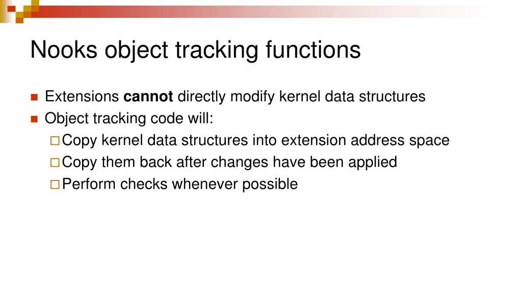 nooks object tracking functions 1