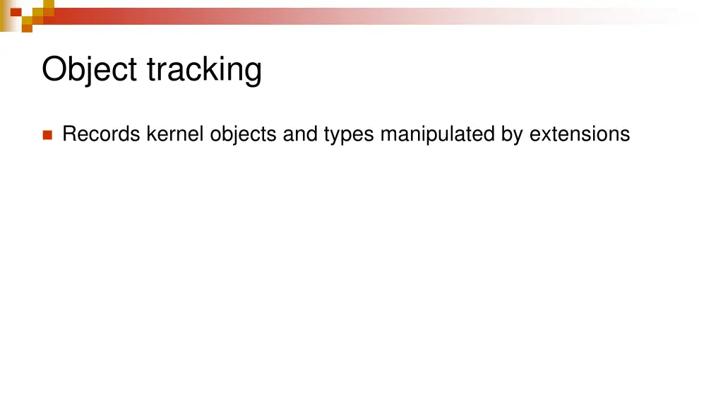 object tracking