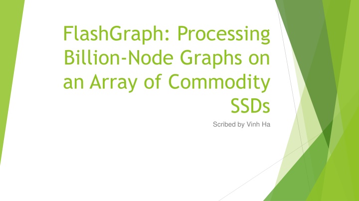 flashgraph processing billion node graphs