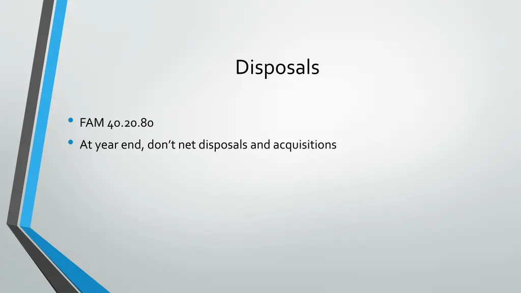 disposals