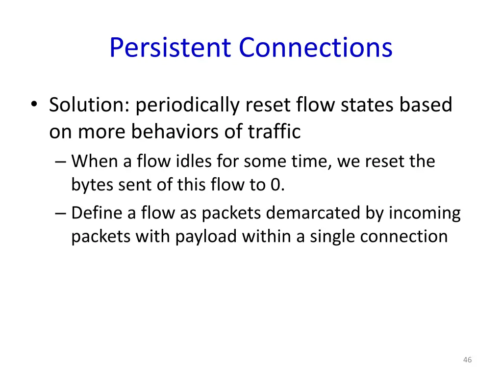 persistent connections