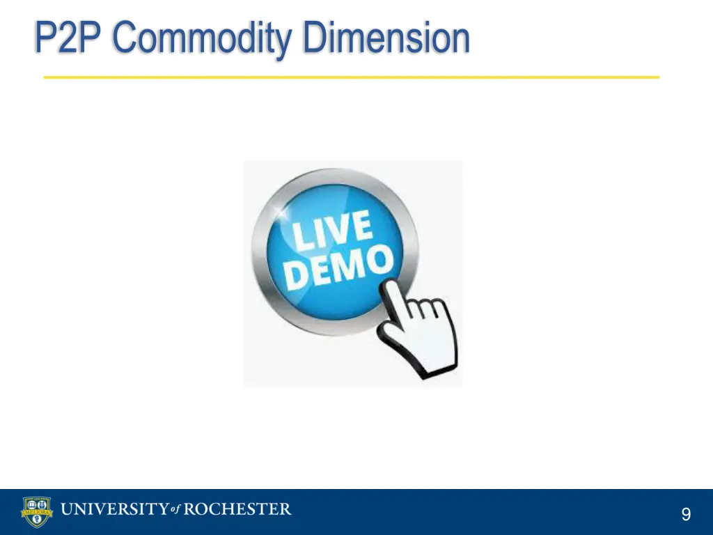 p2p commodity dimension