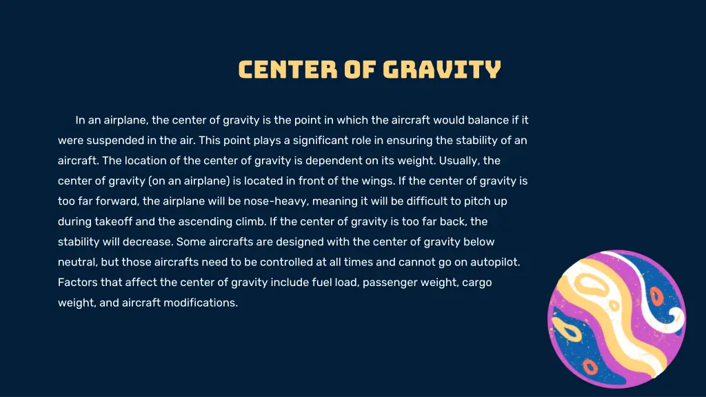 center of gravity