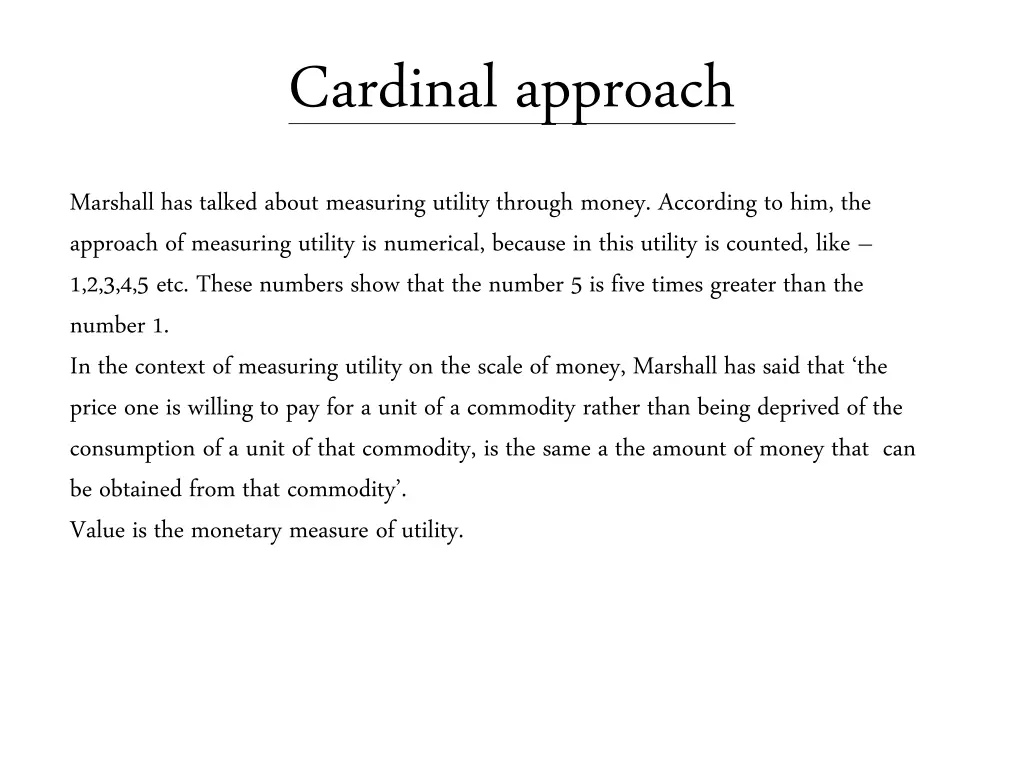 cardinal approach