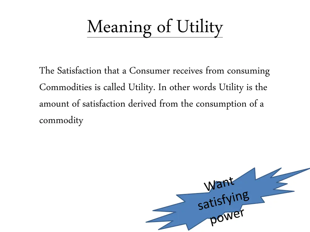 meaning of utility