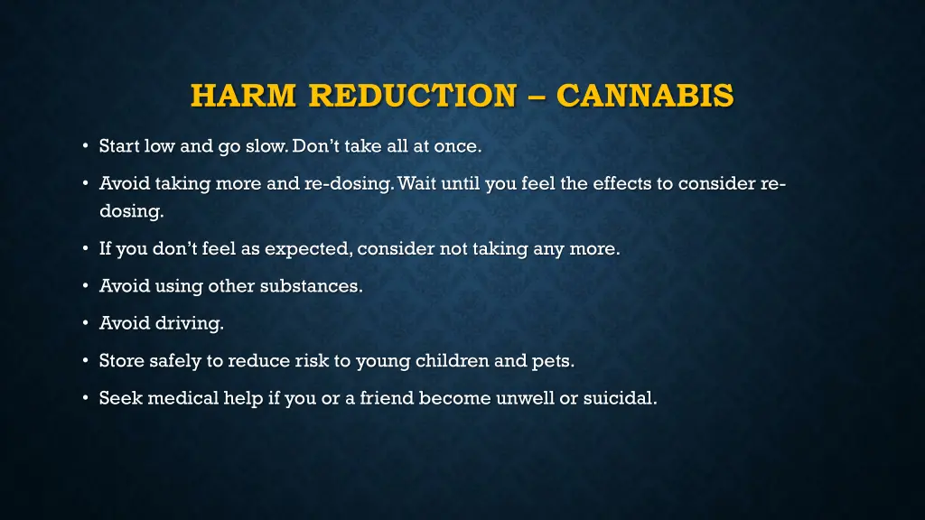 harm reduction cannabis