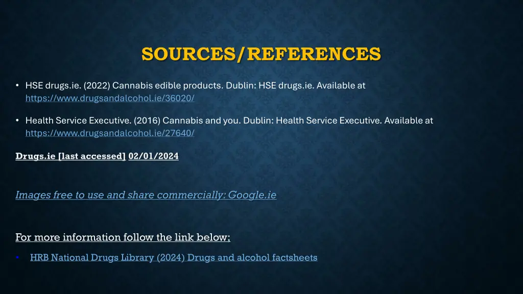 sources references