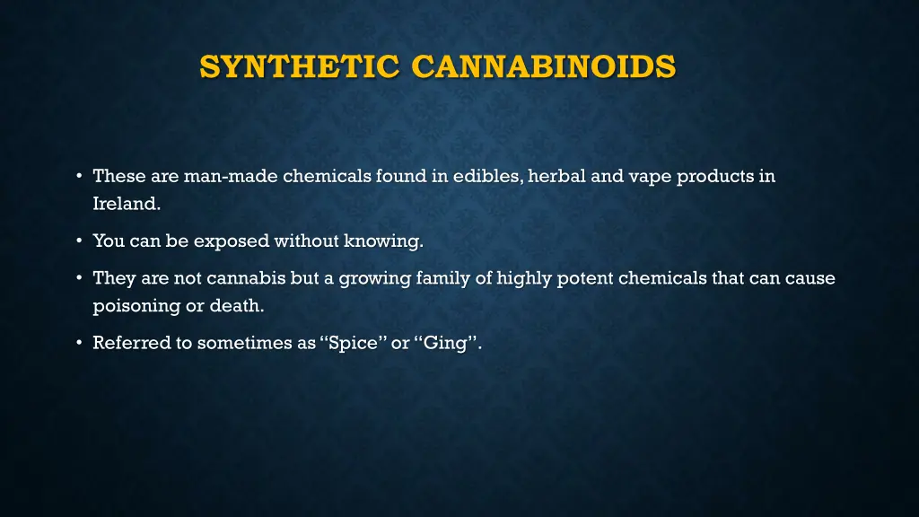 synthetic cannabinoids