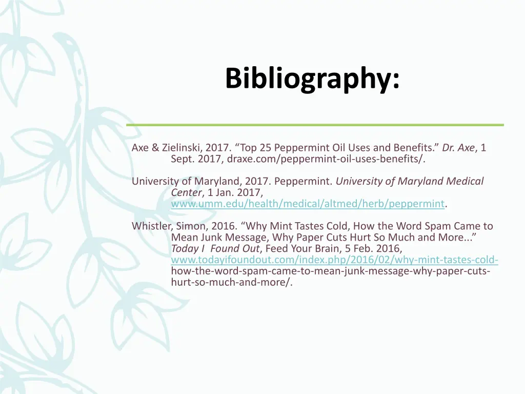 bibliography