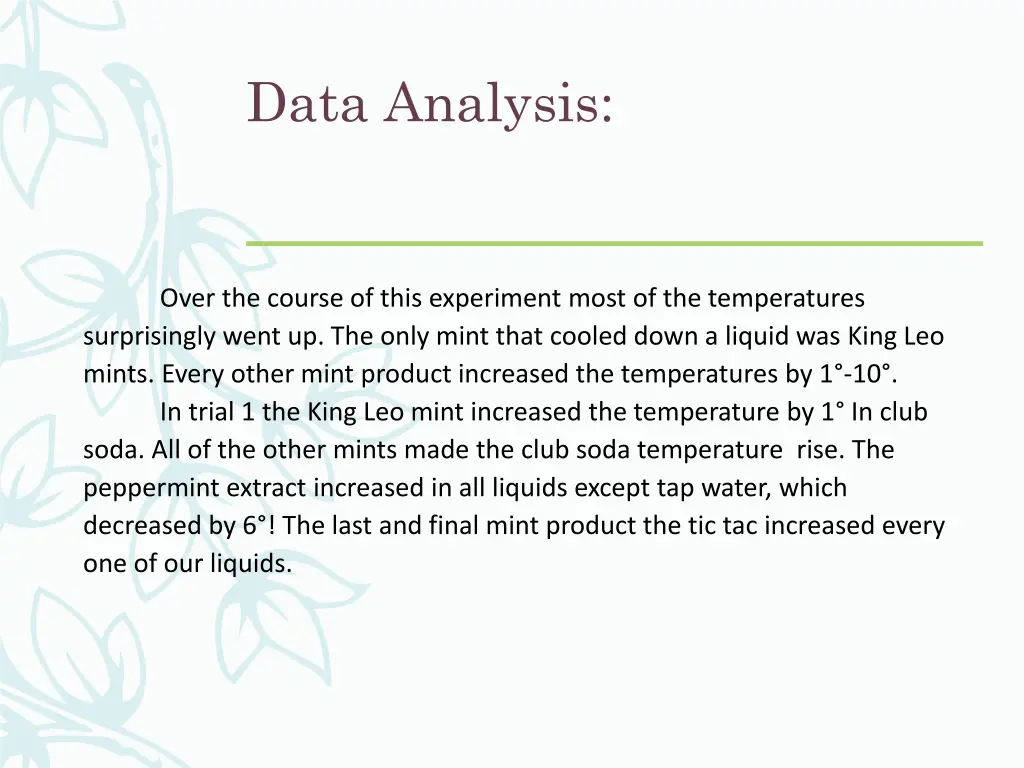 data analysis