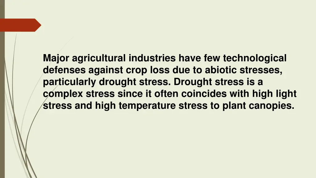 major agricultural industries have