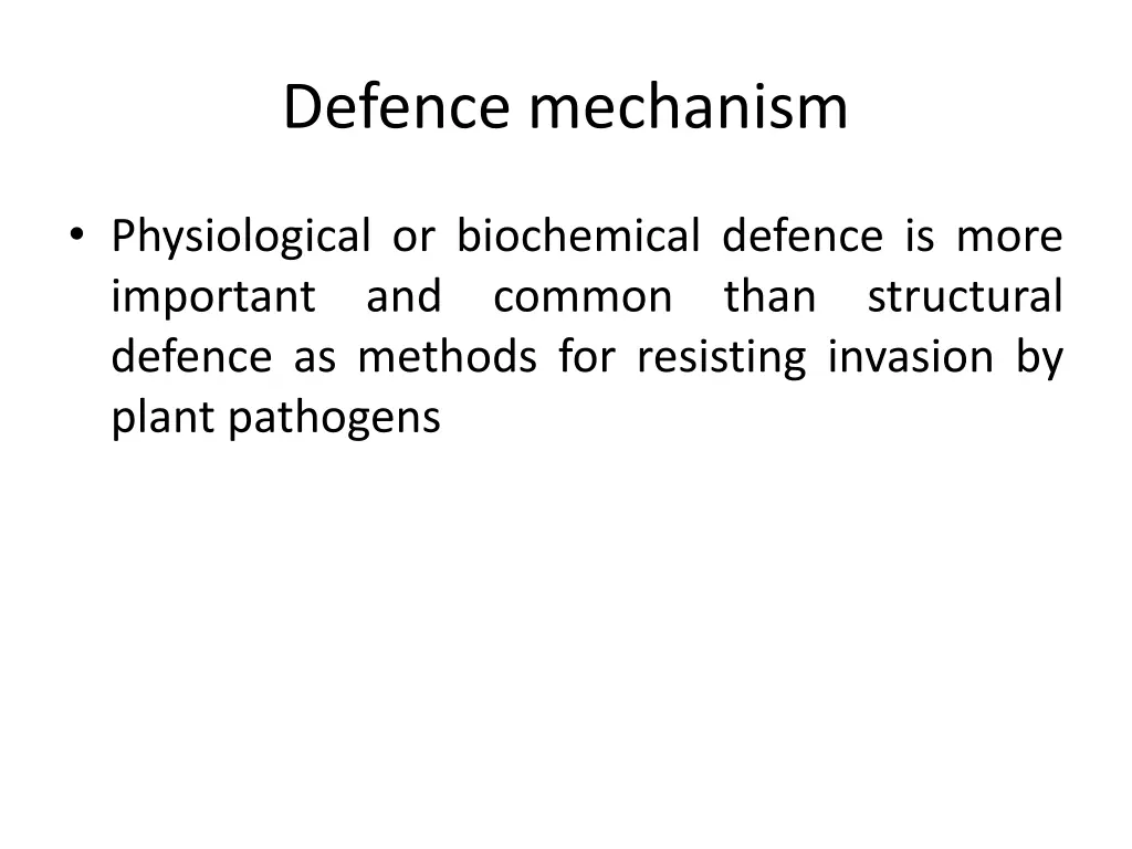 defence mechanism