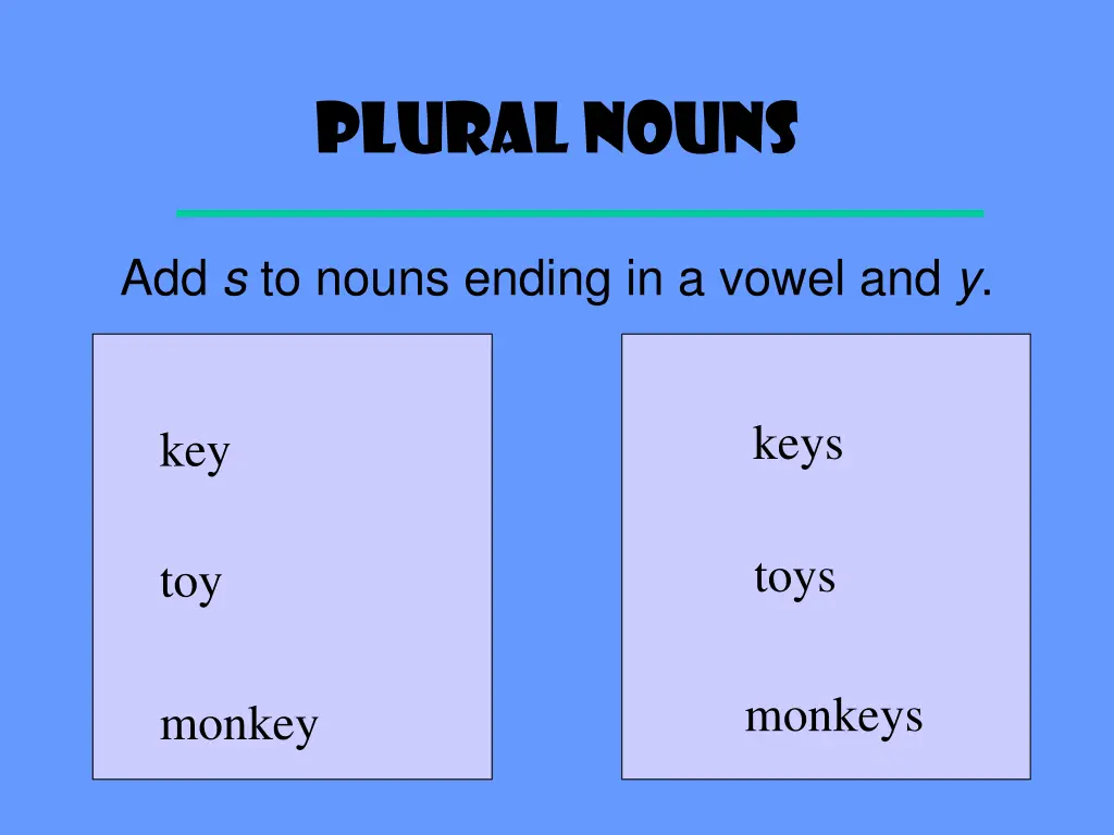 plural nouns 2