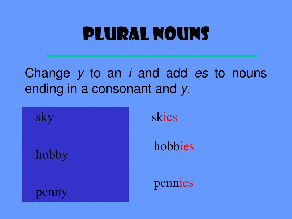 plural nouns 3