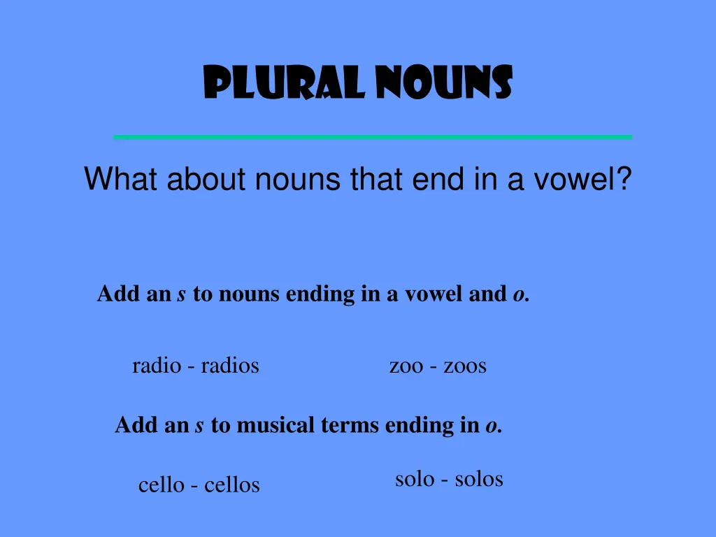 plural nouns 4