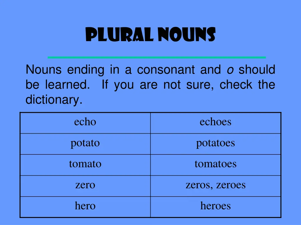 plural nouns 5