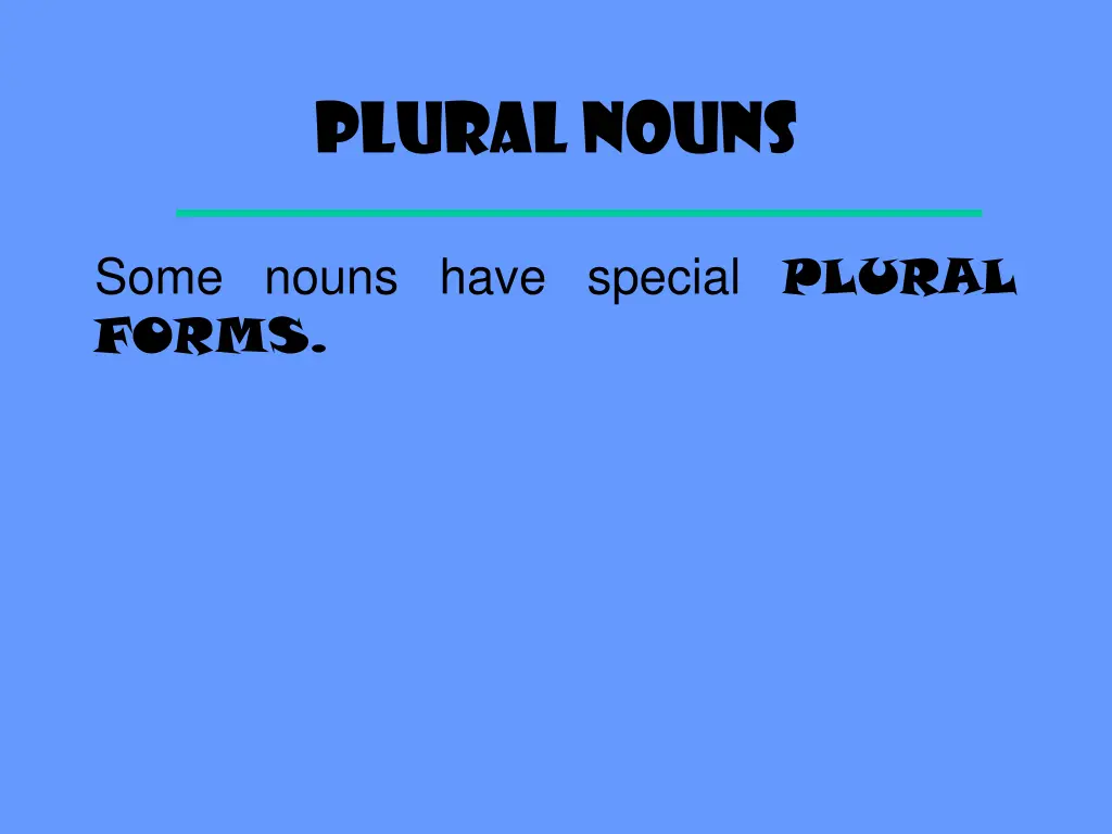 plural nouns 6